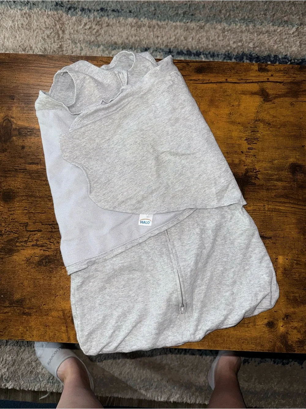 Halo SleepSack Swaddle - Light Gray Heather
